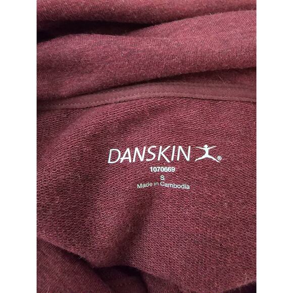 Danskin Burgundy Lightweight Long Sleeve Thumb-Holes Jacket  Women S - Picture 4 of 5